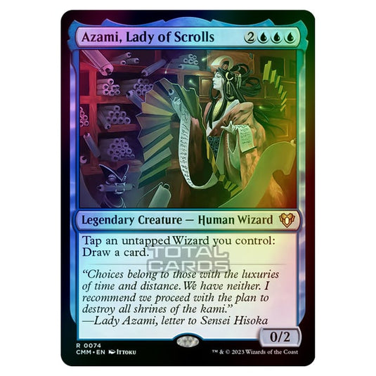 Magic The Gathering - Commander Masters - Azami, Lady of Scrolls - 0074 (Foil)