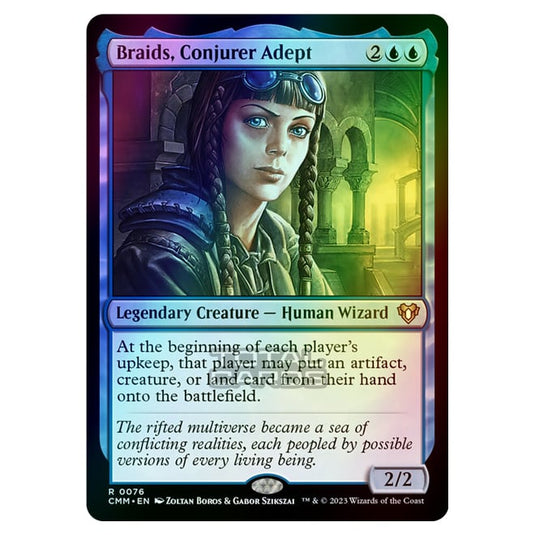 Magic The Gathering - Commander Masters - Braids, Conjurer Adept - 0076 (Foil)