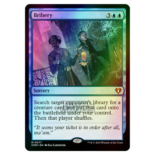 Magic The Gathering - Commander Masters - Bribery - 0077 (Foil)