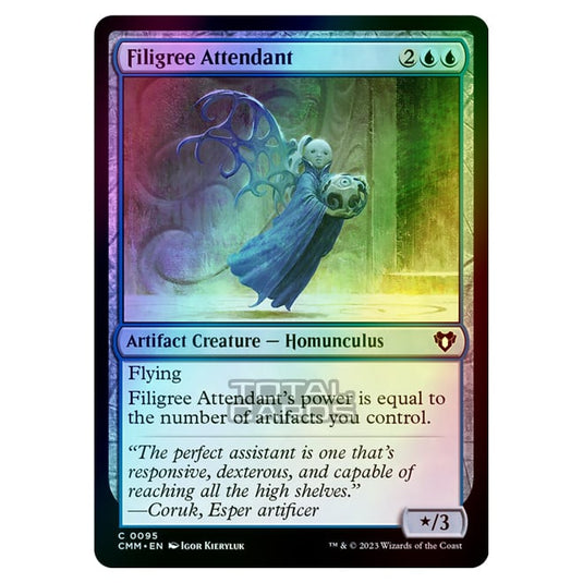 Magic The Gathering - Commander Masters - Filigree Attendant - 0095 (Foil)