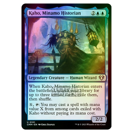 Magic The Gathering - Commander Masters - Kaho, Minamo Historian - 0101 (Foil)