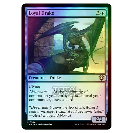 Magic The Gathering - Commander Masters - Loyal Drake - 0104 (Foil)