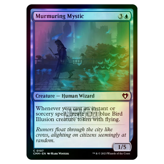 Magic The Gathering - Commander Masters - Murmuring Mystic - 0107 (Foil)