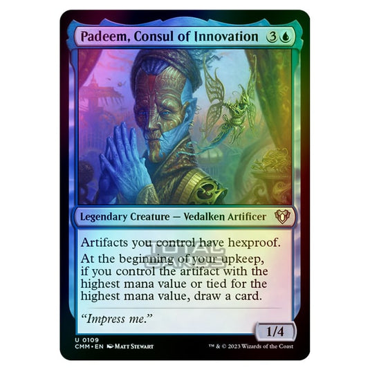 Magic The Gathering - Commander Masters - Padeem, Consul of Innovation - 0109 (Foil)