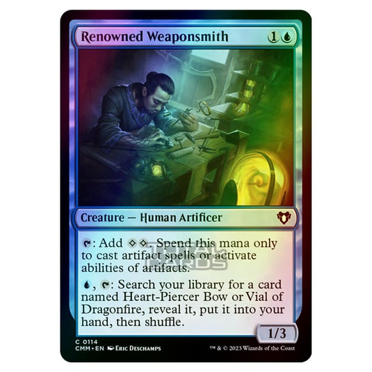 Magic The Gathering - Commander Masters - Renowned Weaponsmith - 0114 (Foil)