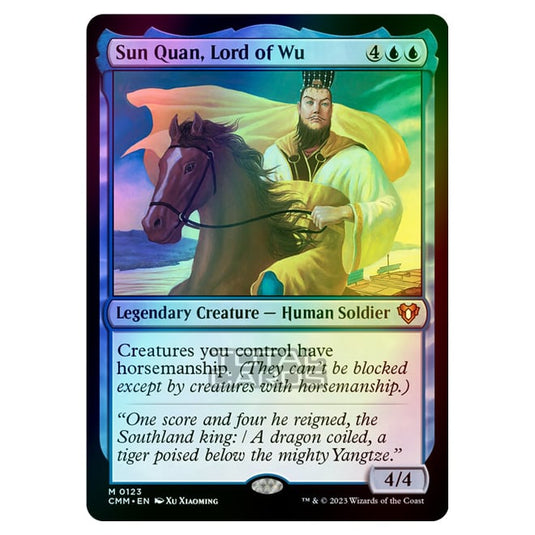 Magic The Gathering - Commander Masters - Sun Quan, Lord of Wu - 0123 (Foil)