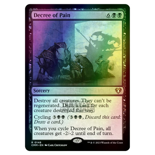 Magic The Gathering - Commander Masters - Decree of Pain - 0148 (Foil)