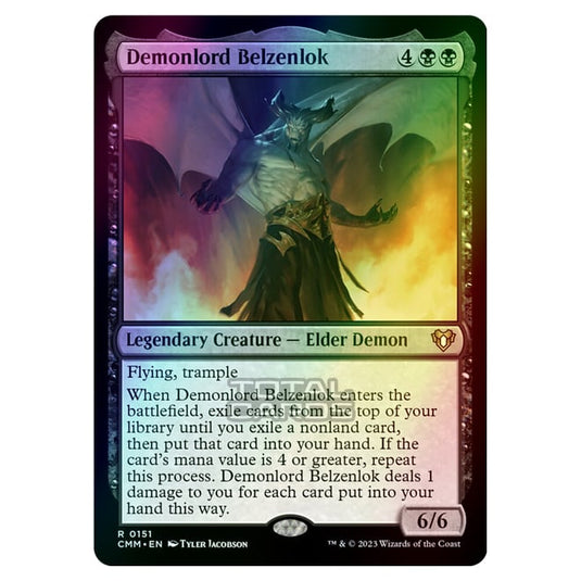 Magic The Gathering - Commander Masters - Demonlord Belzenlok - 0151 (Foil)