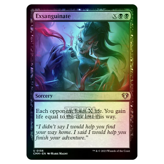 Magic The Gathering - Commander Masters - Exsanguinate - 0156 (Foil)