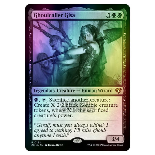 Magic The Gathering - Commander Masters - Ghoulcaller Gisa - 0161 (Foi Magic The Gathering - Commander Masters - Ghoulcaller Gisa - 0161 (Foi