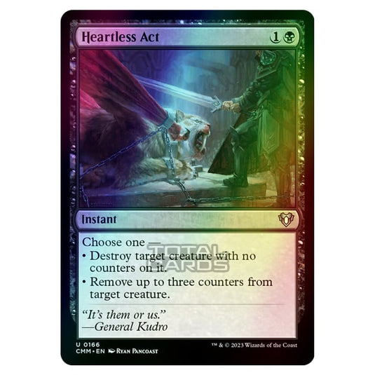 Magic The Gathering - Commander Masters - Heartless Act - 0166 (Foil)