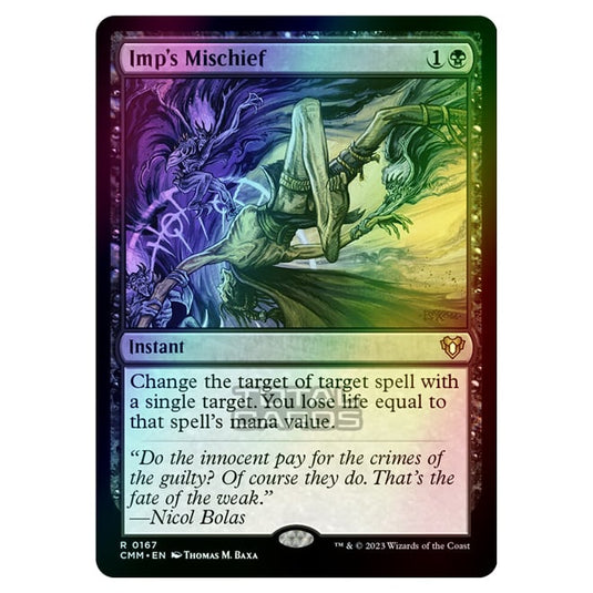 Magic The Gathering - Commander Masters - Imp's Mischief - 0167 (Foil)