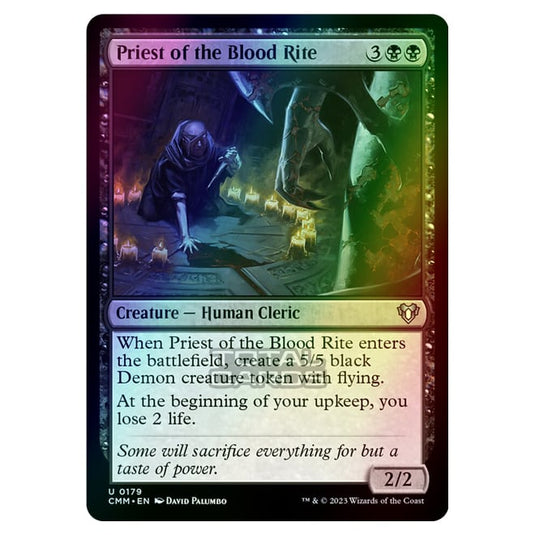 Magic The Gathering - Commander Masters - Priest of the Blood Rite - 0179 (Foil)