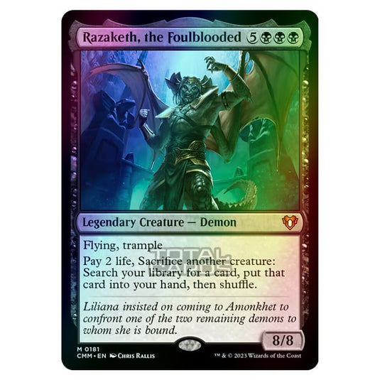 Magic The Gathering - Commander Masters - Razaketh, the Foulblooded - 0181 (Foil)