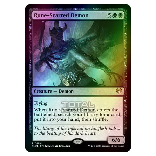 Magic The Gathering - Commander Masters - Rune-Scarred Demon - 0184 (Foil)