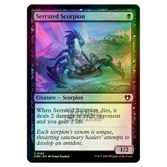 Magic The Gathering - Commander Masters - Serrated Scorpion - 0185 (Foil)