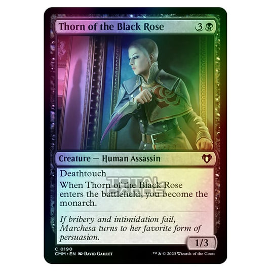 Magic The Gathering - Commander Masters - Thorn of the Black Rose - 0190 (Foil)