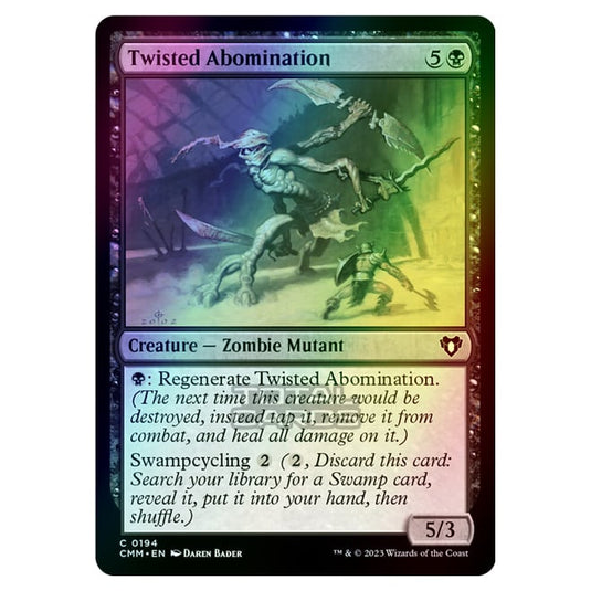 Magic The Gathering - Commander Masters - Twisted Abomination - 0194 (Foil)