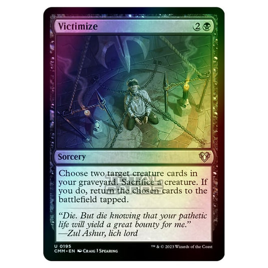 Magic The Gathering - Commander Masters - Victimize - 0195 (Foil)