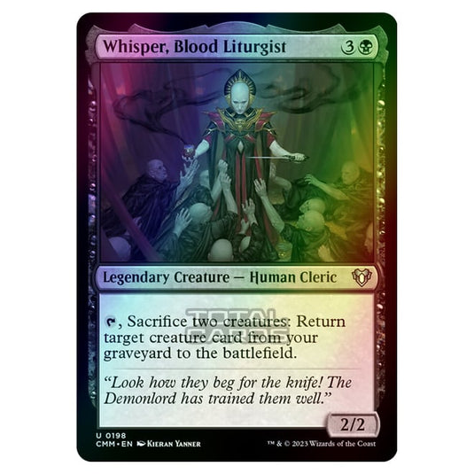 Magic The Gathering - Commander Masters - Whisper, Blood Liturgist - 0198 (Foil)