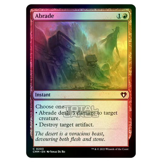 Magic The Gathering - Commander Masters - Abrade - 0203 (Foil)