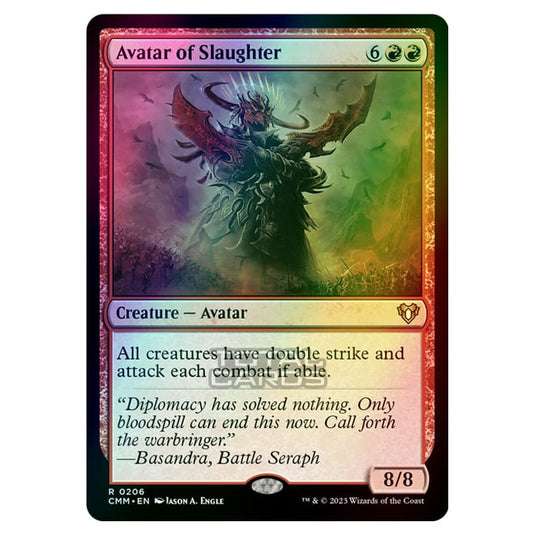 Magic The Gathering - Commander Masters - Avatar of Slaughter - 0206 (Foil)