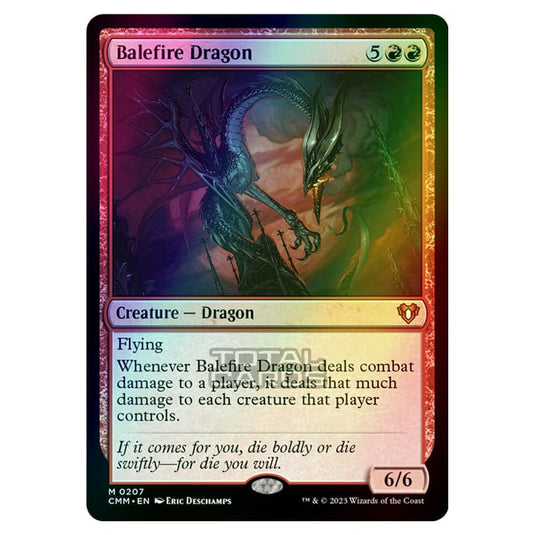 Magic The Gathering - Commander Masters - Balefire Dragon - 0207 (Foil)