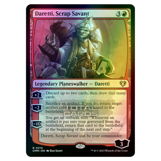 Magic The Gathering - Commander Masters - Daretti, Scrap Savant - 0213 (Foil)