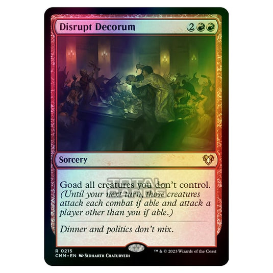 Magic The Gathering - Commander Masters - Disrupt Decorum - 0215 (Foil)