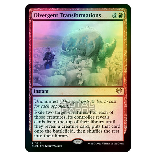 Magic The Gathering - Commander Masters - Divergent Transformations - 0216 (Foil)