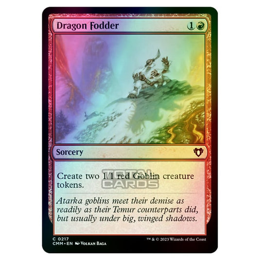 Magic The Gathering - Commander Masters - Dragon Fodder - 0217 (Foil)