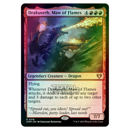 Magic The Gathering - Commander Masters - Drakuseth, Maw of Flames - 0218 (Foil)