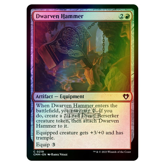 Magic The Gathering - Commander Masters - Dwarven Hammer - 0219 (Foil)