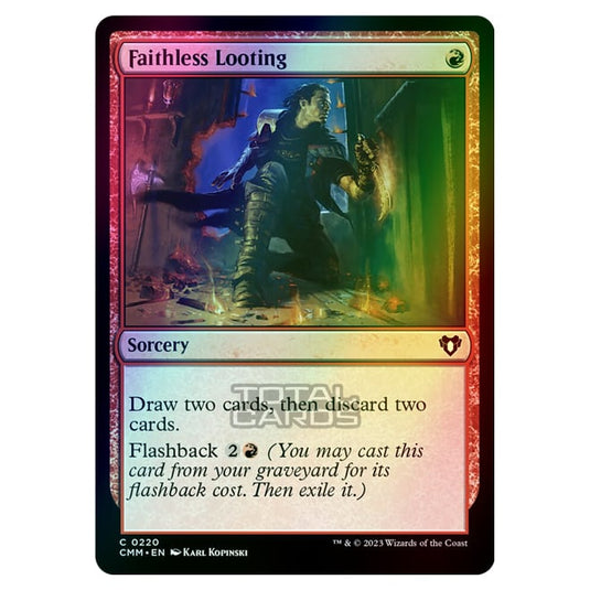 Magic The Gathering - Commander Masters - Faithless Looting - 0220 (Foil)