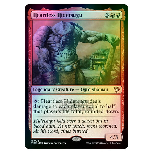 Magic The Gathering - Commander Masters - Heartless Hidetsugu - 0231 (Foil)