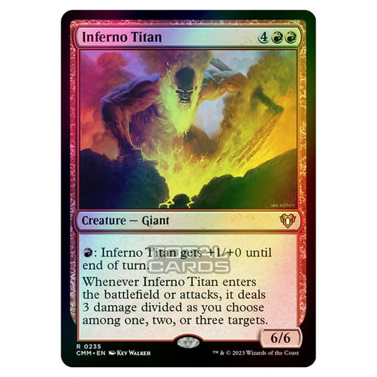 Magic The Gathering - Commander Masters - Inferno Titan - 0235 (Foil)