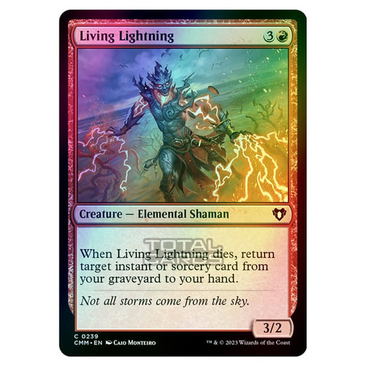 Magic The Gathering - Commander Masters - Living Lightning - 0239 (Foil)