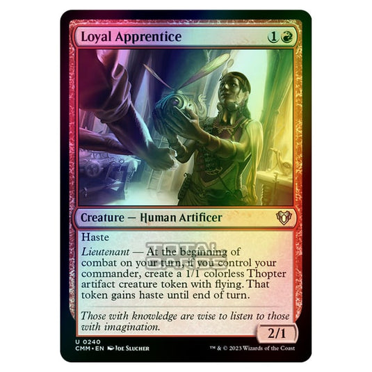 Magic The Gathering - Commander Masters - Loyal Apprentice - 0240 (Foil)