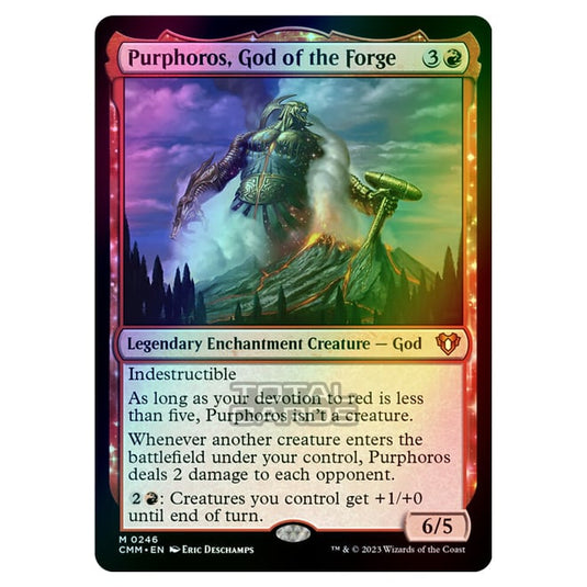 Magic The Gathering - Commander Masters - Purphoros, God of the Forge - 0246 (Foil)