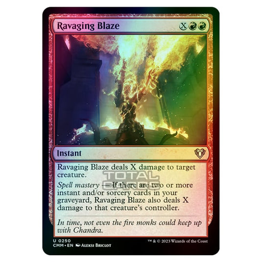 Magic The Gathering - Commander Masters - Ravaging Blaze - 0250 (Foil)