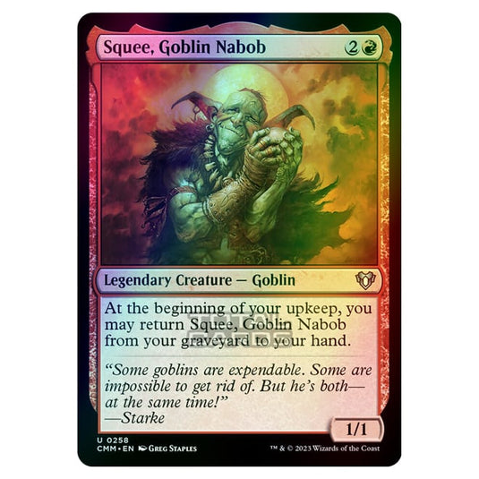 Magic The Gathering - Commander Masters - Squee, Goblin Nabob - 0258 (Foil)