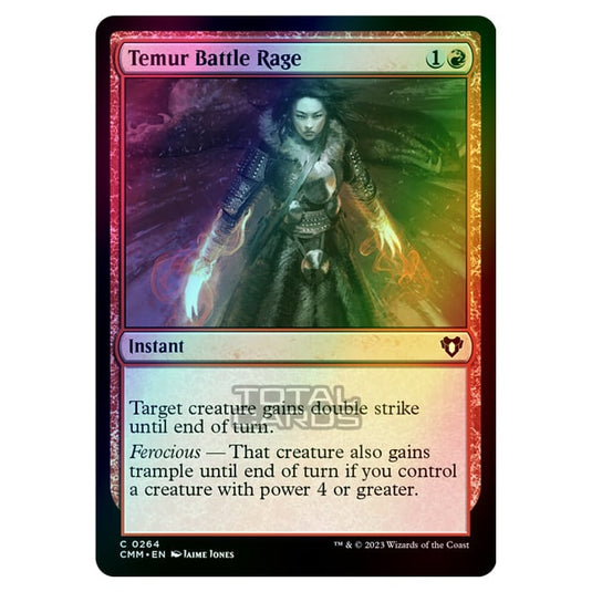 Magic The Gathering - Commander Masters - Temur Battle Rage - 0264 (Foil)