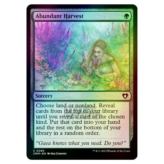 Magic The Gathering - Commander Masters - Abundant Harvest - 0269 (Foil)