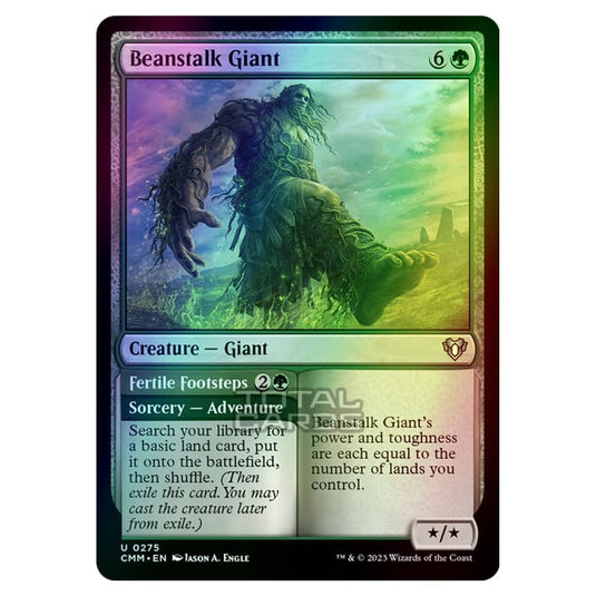 Magic The Gathering - Commander Masters - Beanstalk Giant // Fertile Footsteps - 0275 (Foil)