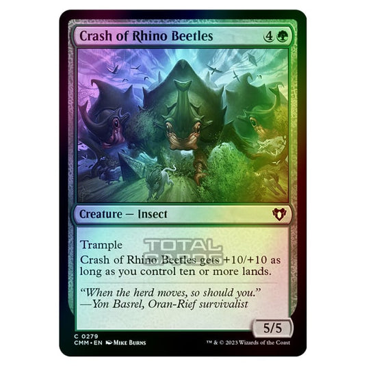 Magic The Gathering - Commander Masters - Crash of Rhino Beetles - 0279 (Foil)