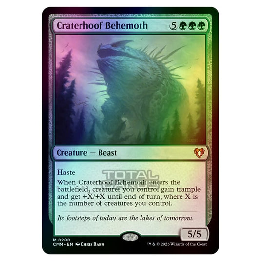 Magic The Gathering - Commander Masters - Craterhoof Behemoth - 0280 (Foil)