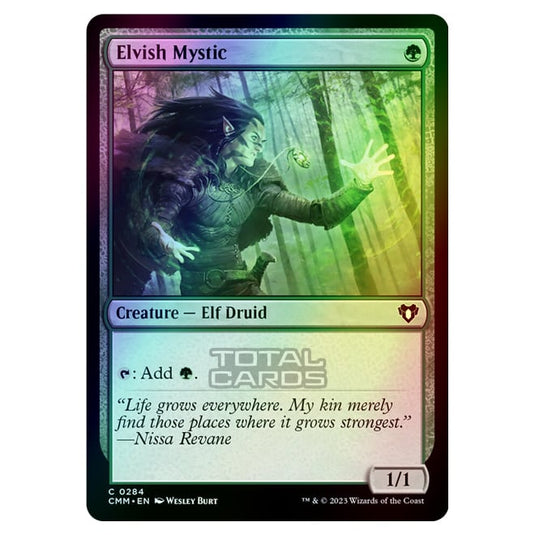 Magic The Gathering - Commander Masters - Elvish Mystic - 0284 (Foil)