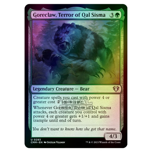 Magic The Gathering - Commander Masters - Goreclaw, Terror of Qal Sisma - 0293 (Foil)