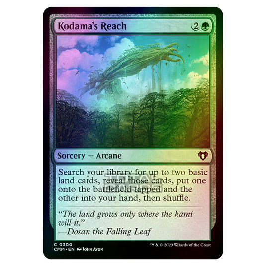 Magic The Gathering - Commander Masters - Kodama's Reach - 0300 (Foil) Magic The Gathering - Commander Masters - Kodama's Reach - 0300 (Foil)