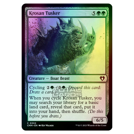 Magic The Gathering - Commander Masters - Krosan Tusker - 0302 (Foil)